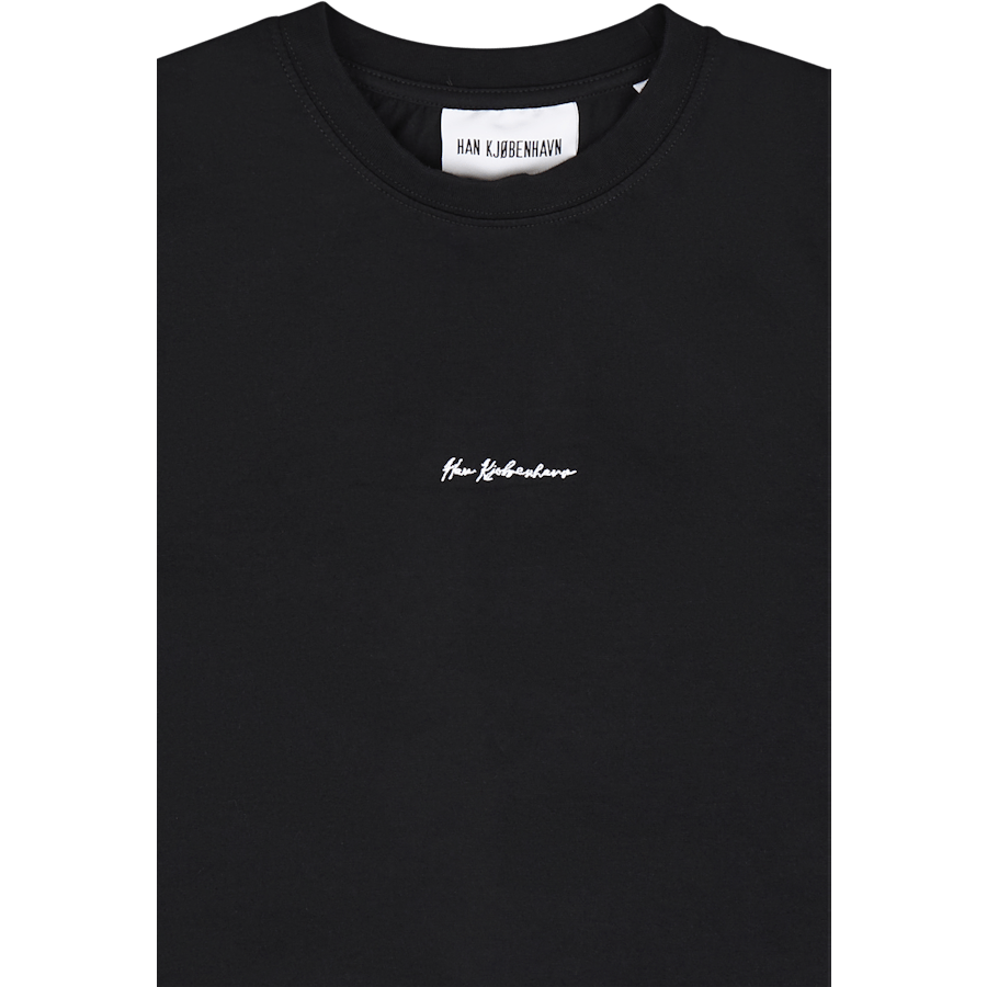 Tee casual a maniche corte nero
