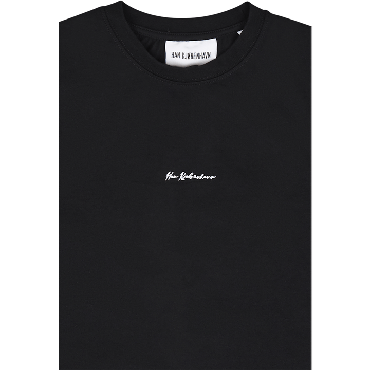 Tee casual a maniche corte nero