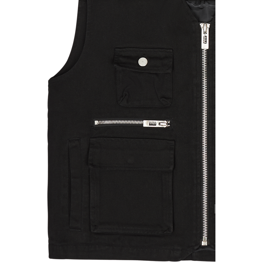 Gilet cargo noir