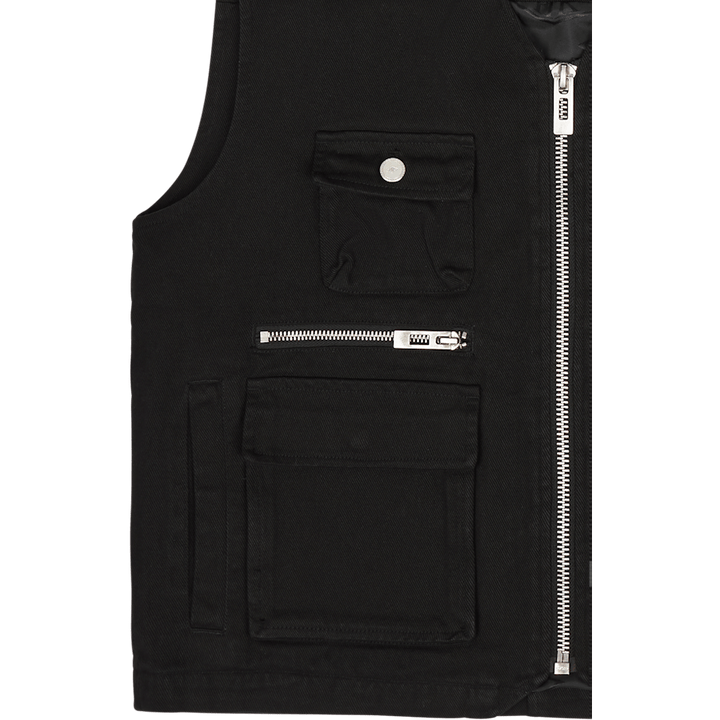 Gilet cargo noir