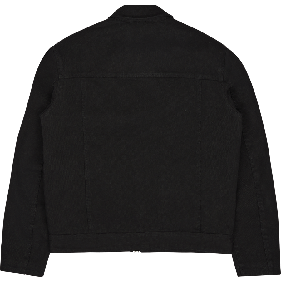 Veste cargo carrée en coton noir