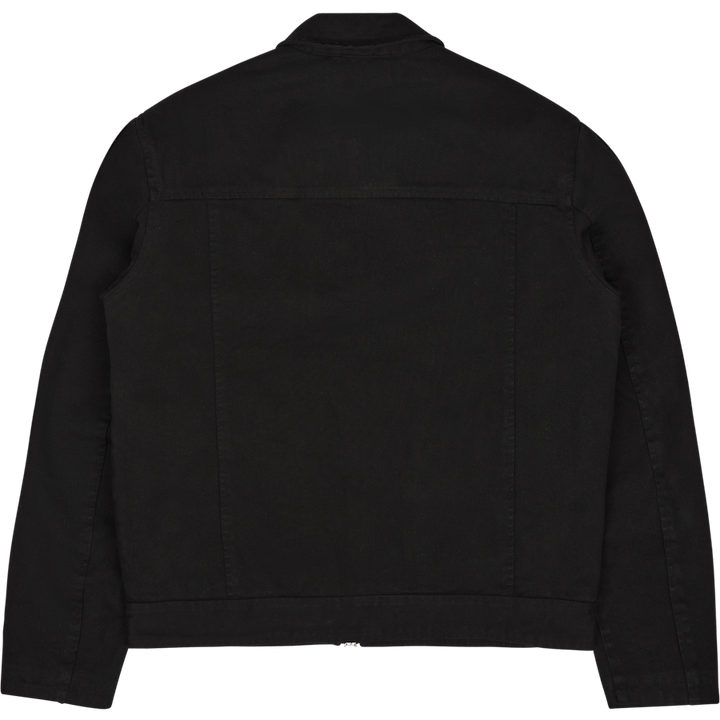 Veste cargo carrée en coton noir