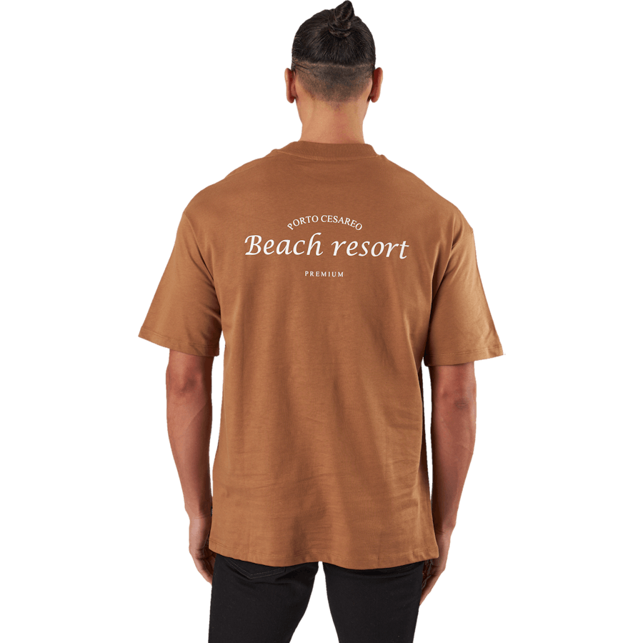 Jprblakam Ocean Back Tee Ss Cn Toasted Coconut