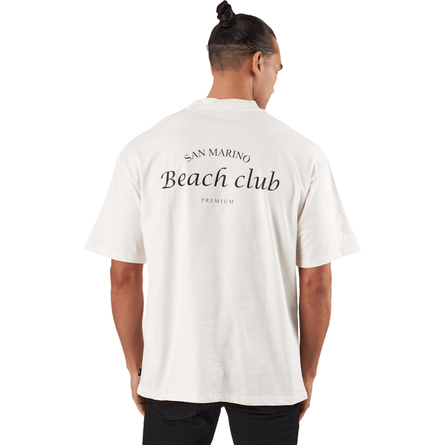 Jprblakam Ocean Back Tee Ss Cn Egret