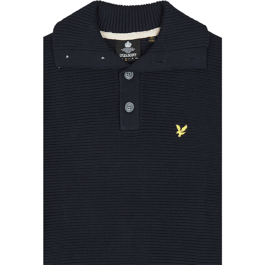 "Lyle & Scott" stambios juostos su sagomis kaklo srityje Z271 Dark