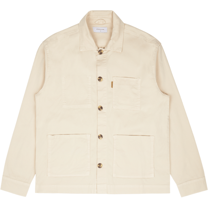 Icon Twill Overshirt Ecru