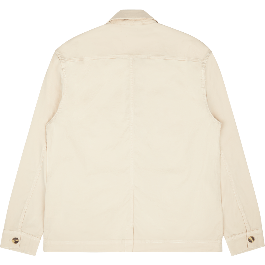 Icon Twill Overshirt Ecru