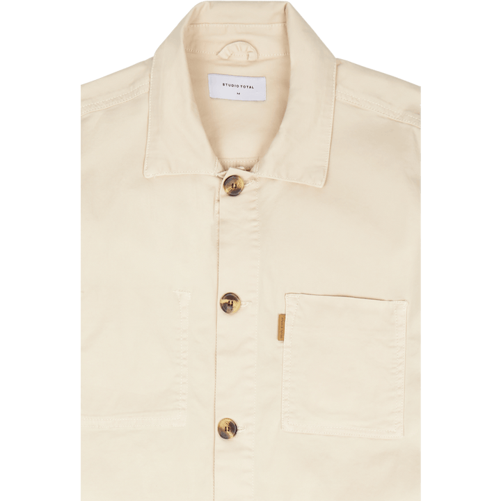 Icon Twill Overshirt Ecru