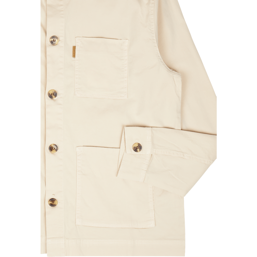 Icon Twill Overshirt Ecru