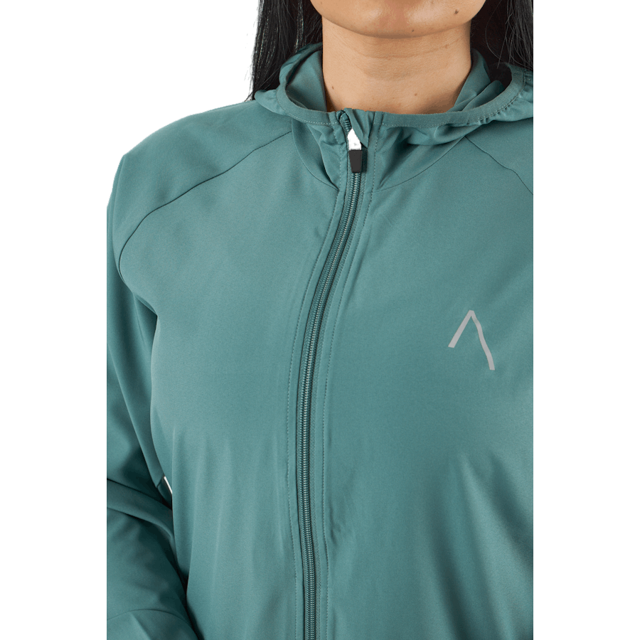 Tulip Hood Jacket Sagebush roheline