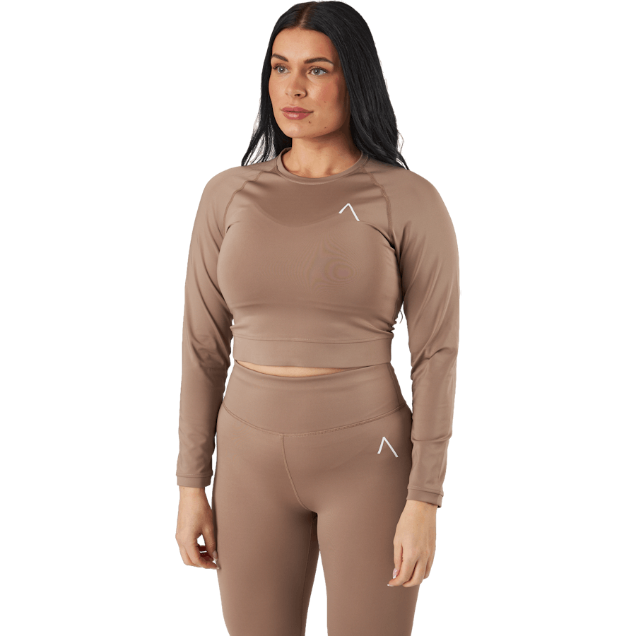 Blacc Recy - Top a maniche lunghe Grigio Taupe