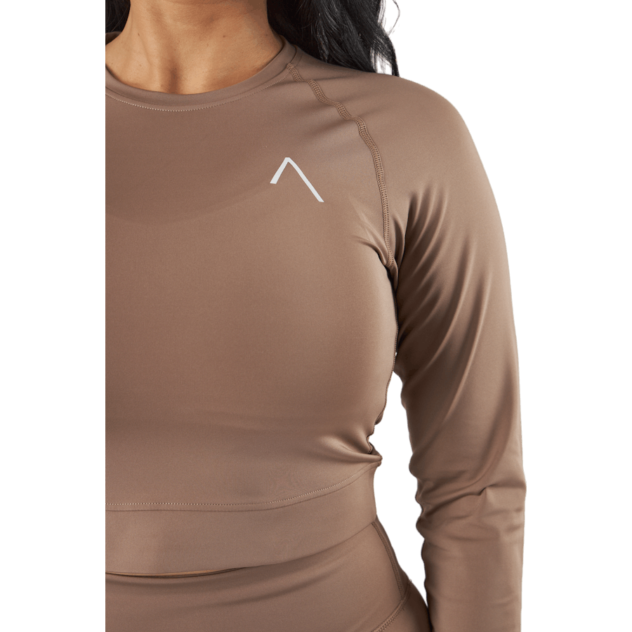 Blacc Recy - Top a maniche lunghe Grigio Taupe