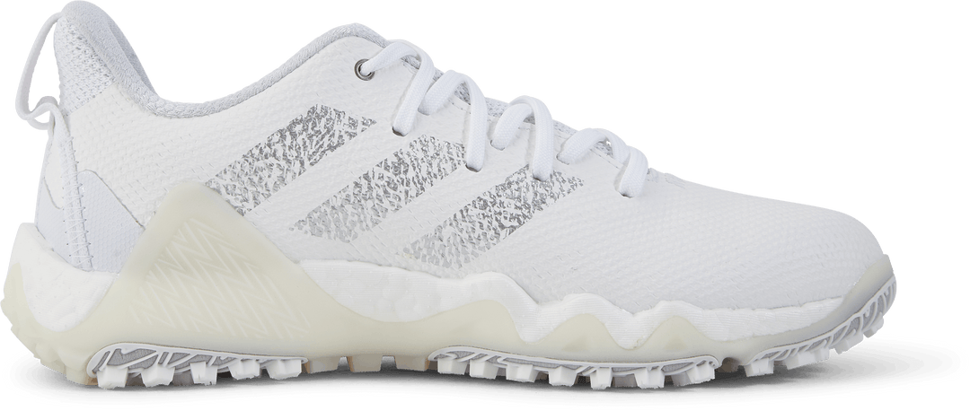 Zapatos de golf sin clavos Codechaos 22 Blanco nube / Plata metalizado / Rosa claro