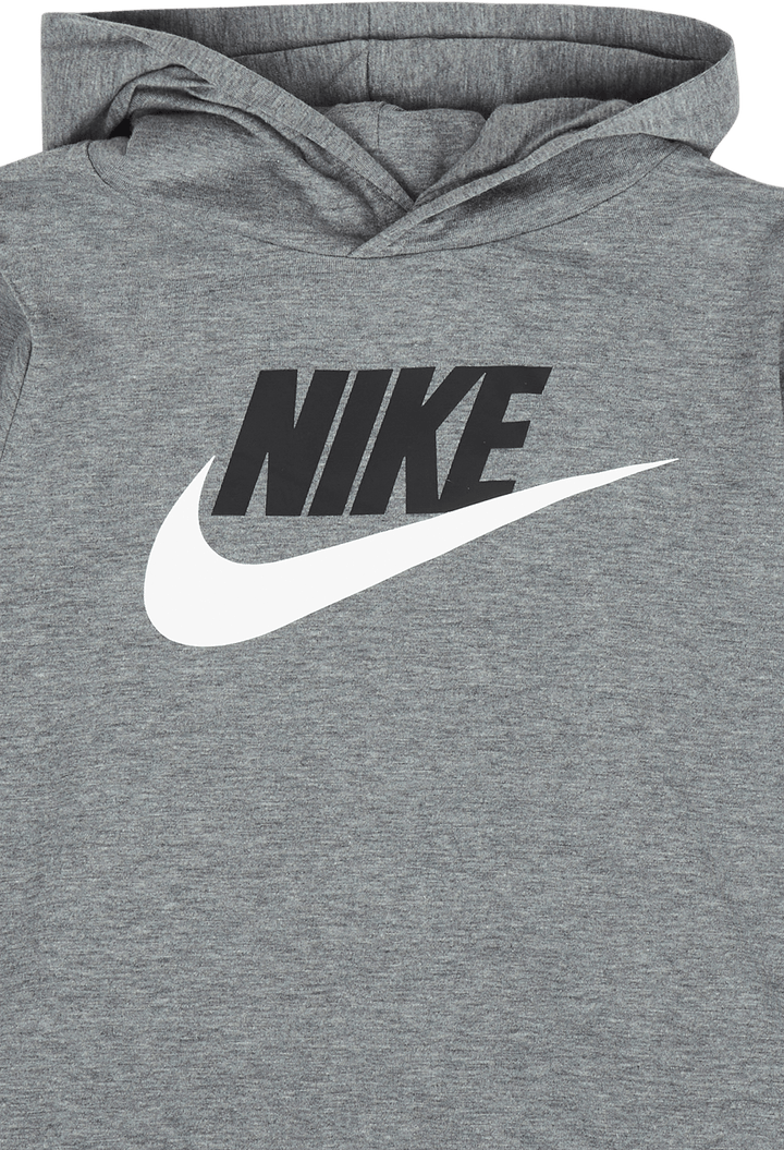 B Nsw Futura Tričko s kapucňou Ls Carbon Heather