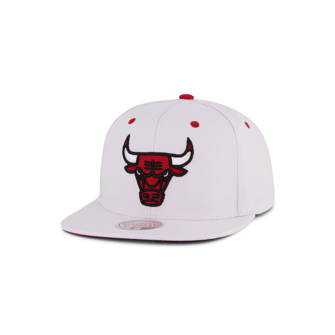 Bulls White Team Color Snapback