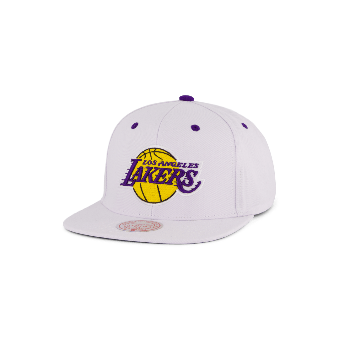 Lakers White Team Color Snapback