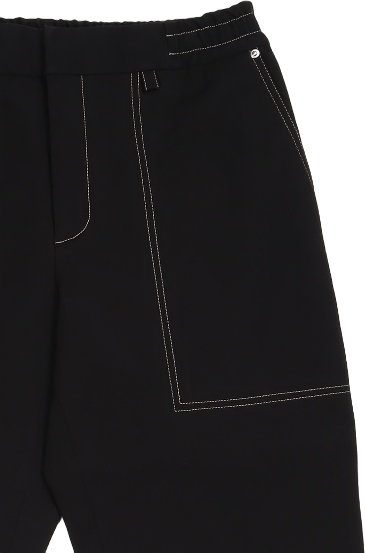 Pantalon à enfiler.lisse Noir