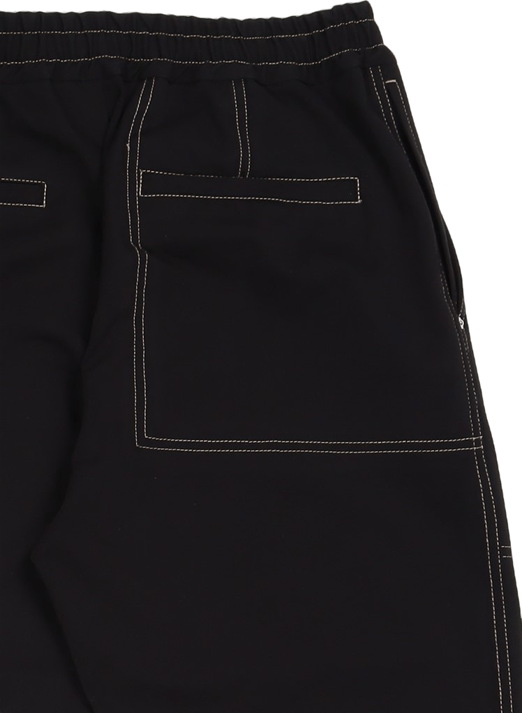Pantalon à enfiler.lisse Noir