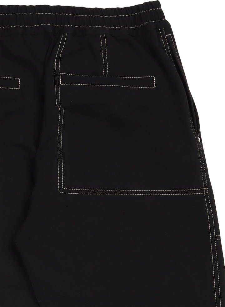 Pantalon à enfiler.lisse Noir
