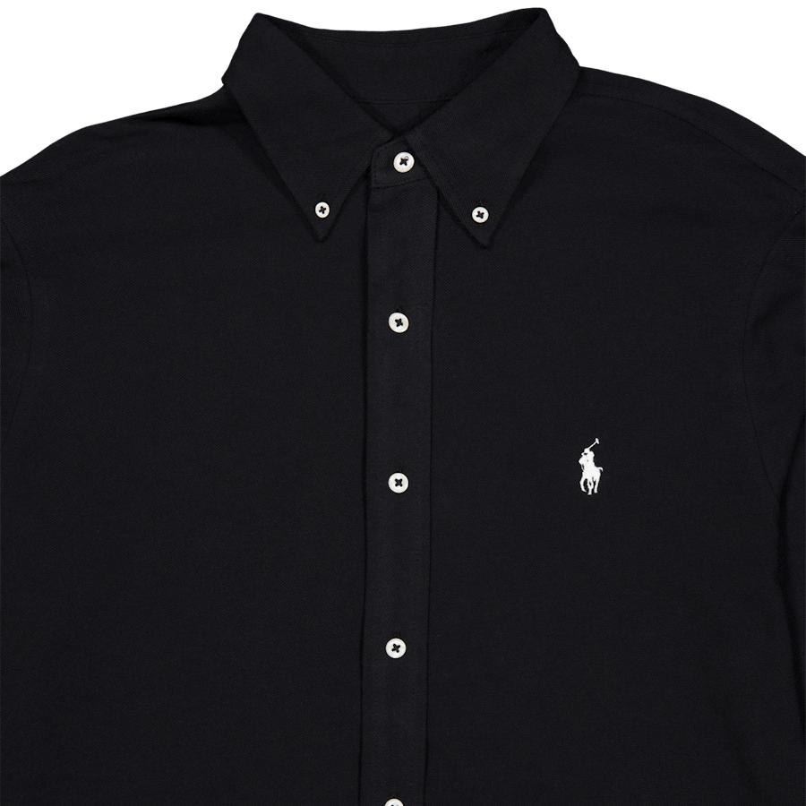 Polo de malla Peso Pluma Negro