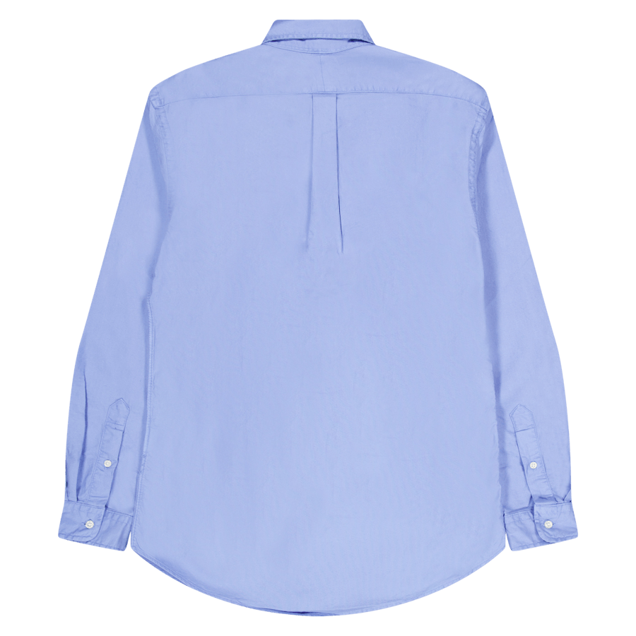Custom Fit Garment-Dyed Oxford-skjorte Harbor Island Blue