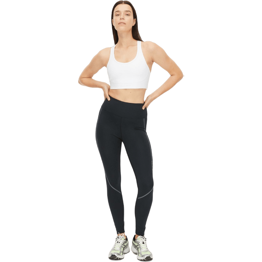 Distance Stripe Tights Black
