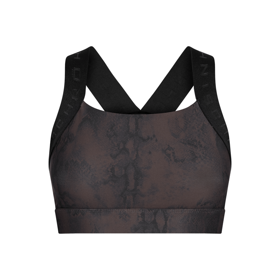 Kay Printed Sportsbra Brown Snake