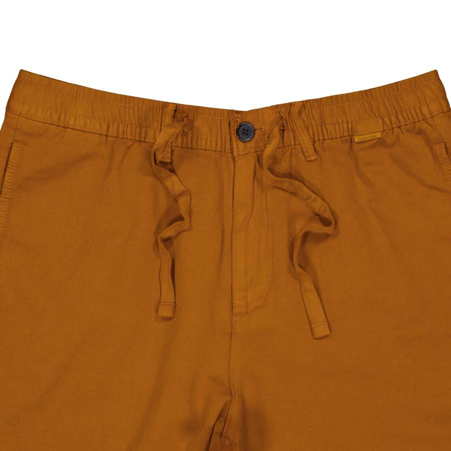 Calvin Klein Cot Leinen Tencel Weites Bein Shor Grd