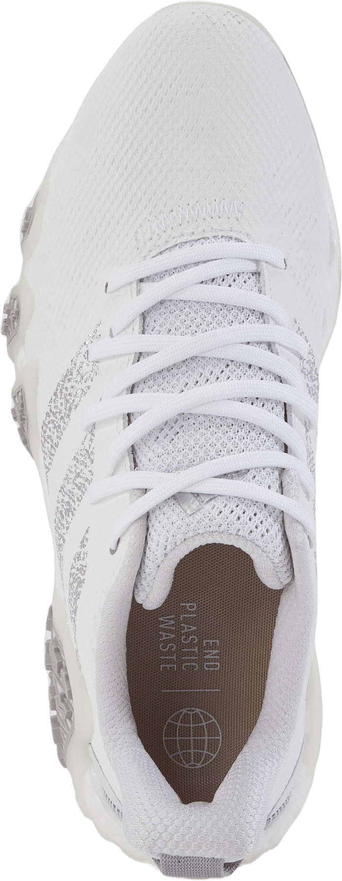 Codechaos 22 Spikeless Golf Shoes Cloud White / Silver Metallic / Grey Two