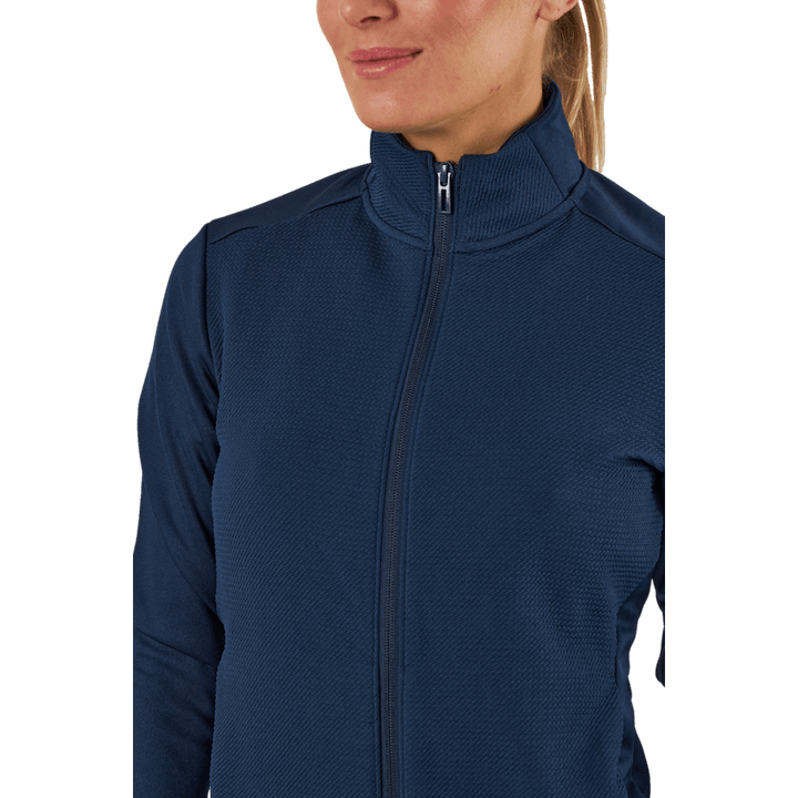 Texturierte Jacke mit durchgehendem Reißverschluss Collegiate Navy