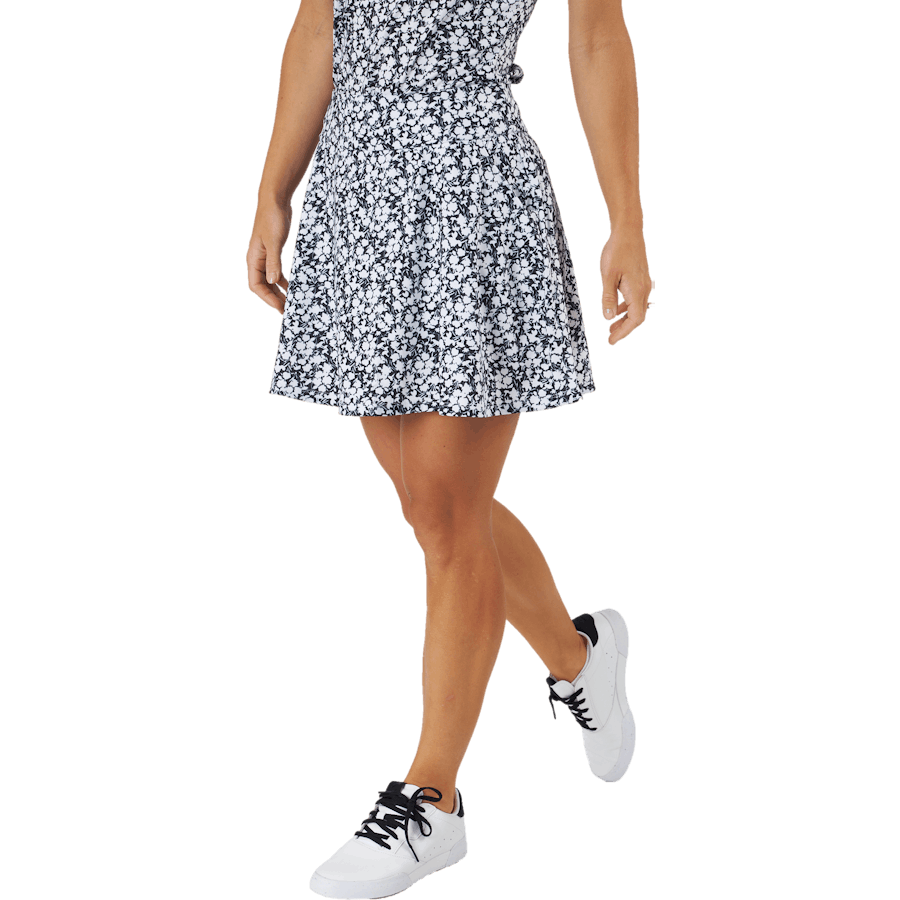 Printed 16-Inch Golf Skirt Black