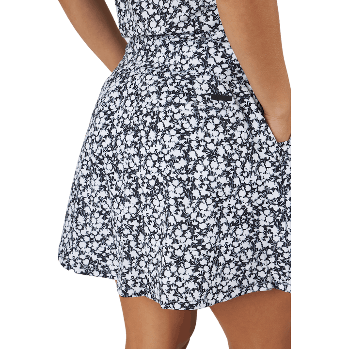 Printed 16-Inch Golf Skirt Black