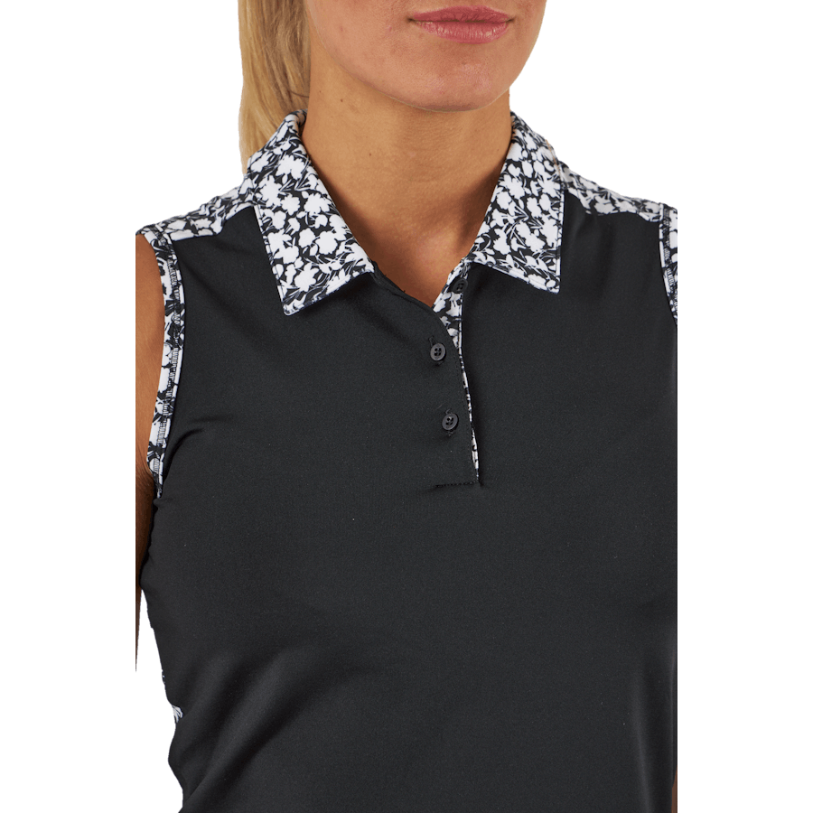 Ultimate365 Sleeveless Golf Polo Shirt Black