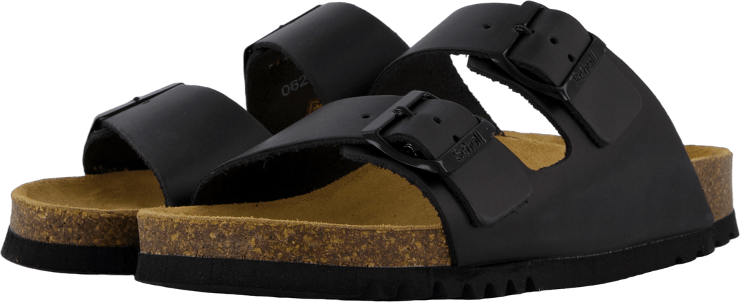 Sl Josephine Leder Schwarz Schwarz