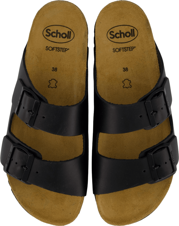Sl Josephine Leder Schwarz Schwarz