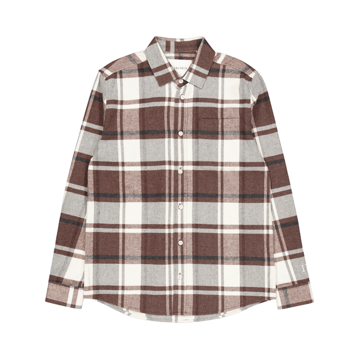 Camicia di flanella Les Deux Jeremy Dusty Teak