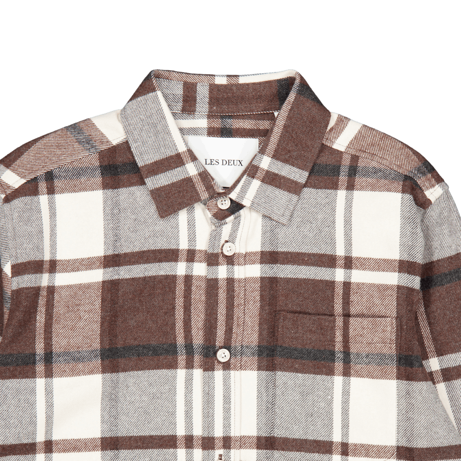 Camicia di flanella Les Deux Jeremy Dusty Teak