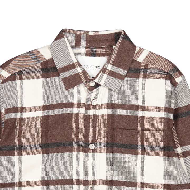 Camicia di flanella Les Deux Jeremy Dusty Teak