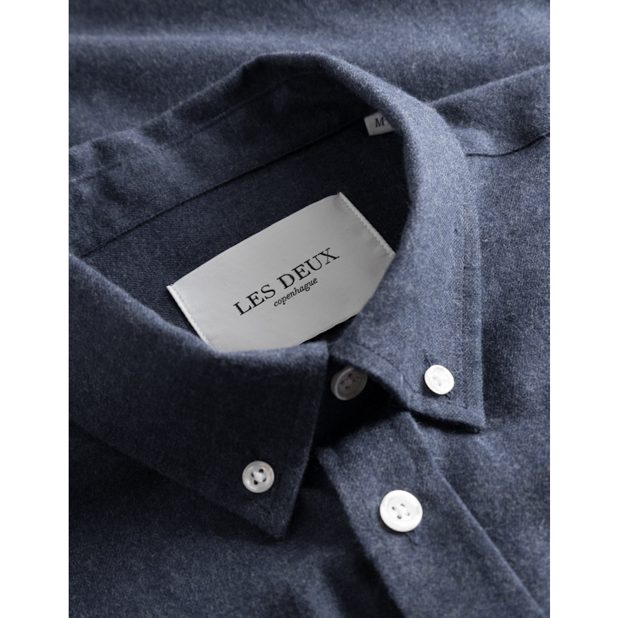 Les Deux Desert Reg Shirt Dark Mélange