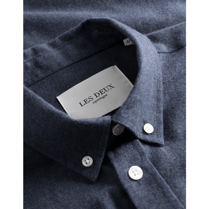 Les Deux Desert Reg Shirt Dark Mélange