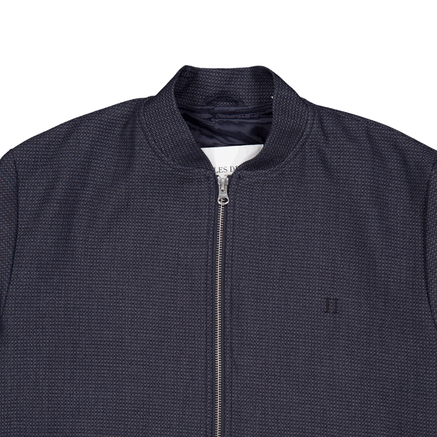 Les Deux Como Structure Bomber Veste Foncé