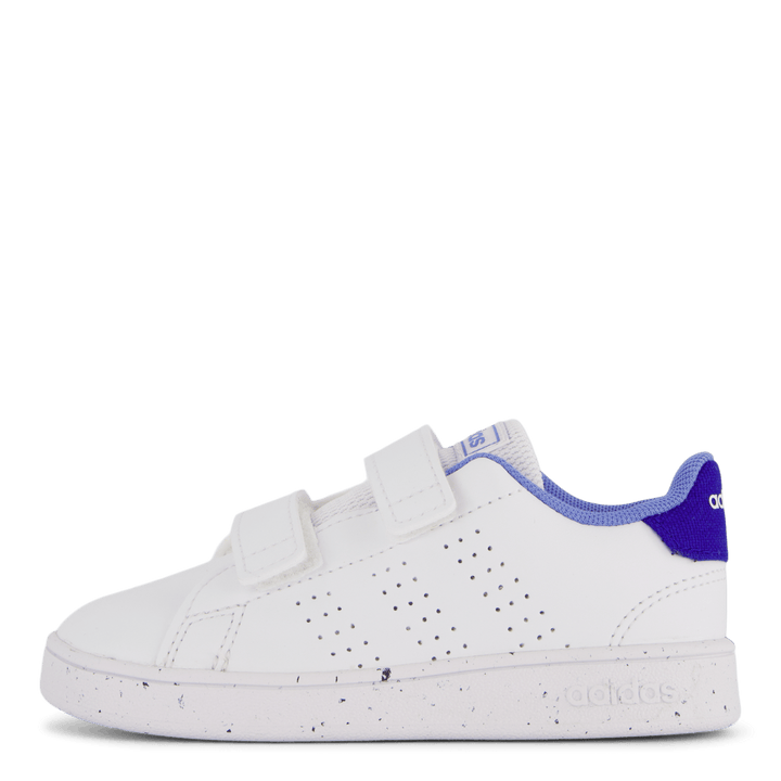 Advantage Lifestyle Court Two Hook-and-Loop-skor Molnvit / Molnvit / Blå Fusion