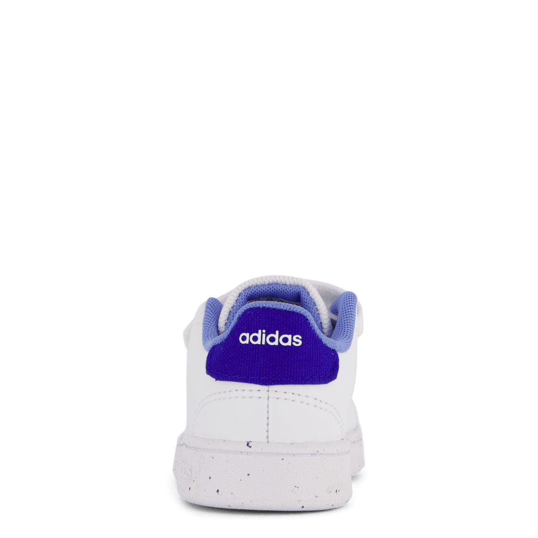 Advantage Lifestyle Court Two Hook-and-Loop-skor Molnvit / Molnvit / Blå Fusion