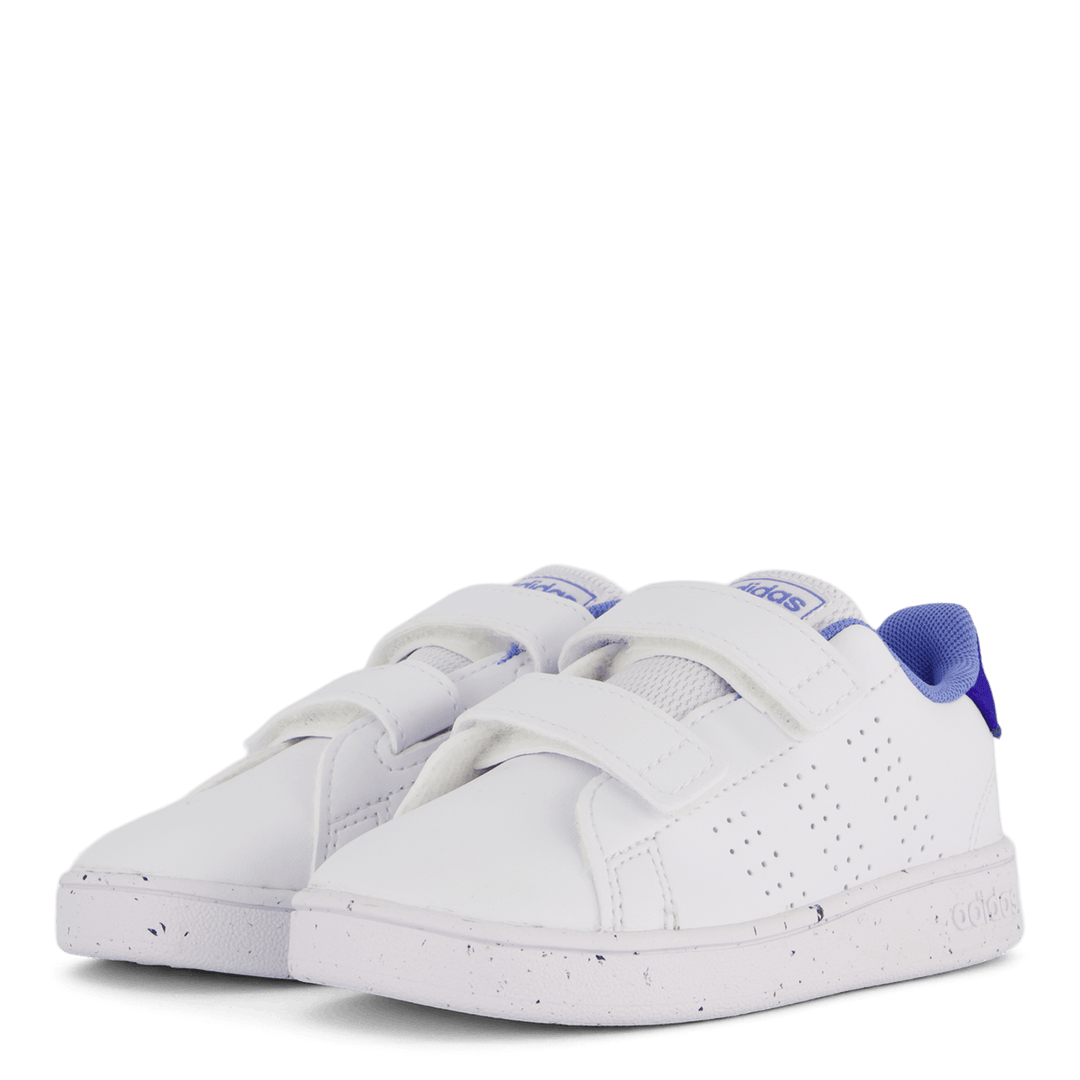 Advantage Lifestyle Court Two Hook-and-Loop-skor Molnvit / Molnvit / Blå Fusion