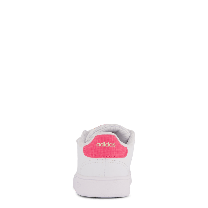 Advantage Lifestyle Court Two Hook-and-Loop skor Cloud White / Pulse Magenta / Wonder Quartz