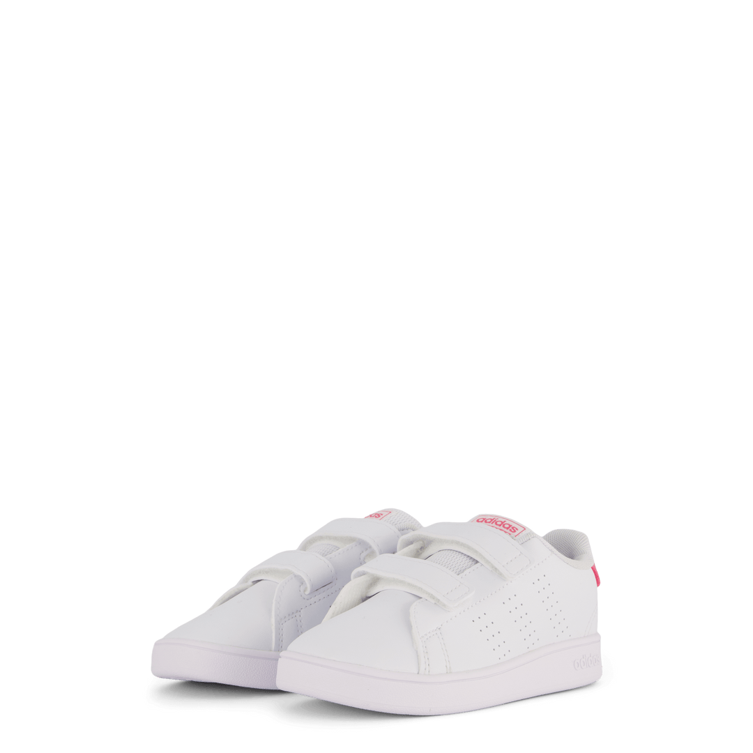 Advantage Lifestyle Court Two Hook-and-Loop skor Cloud White / Pulse Magenta / Wonder Quartz