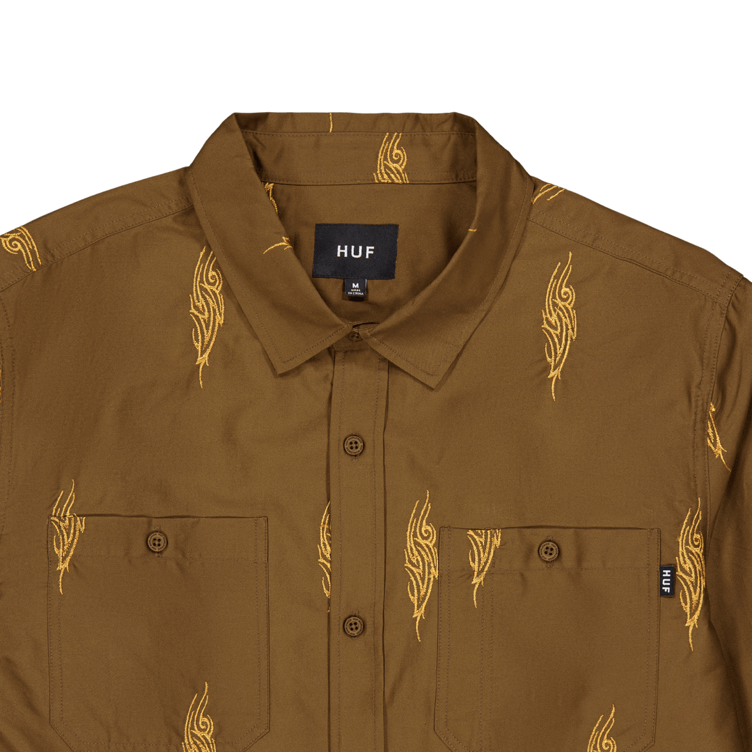 Larkin Embroidered Work Shirt Bison