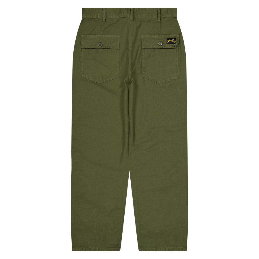 Fat Pant Olive Sateen
