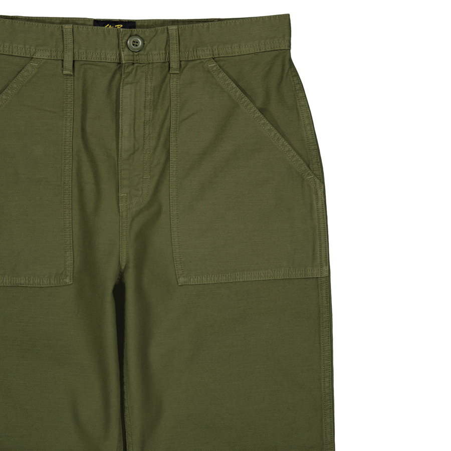 Fat Pant Olive Sateen