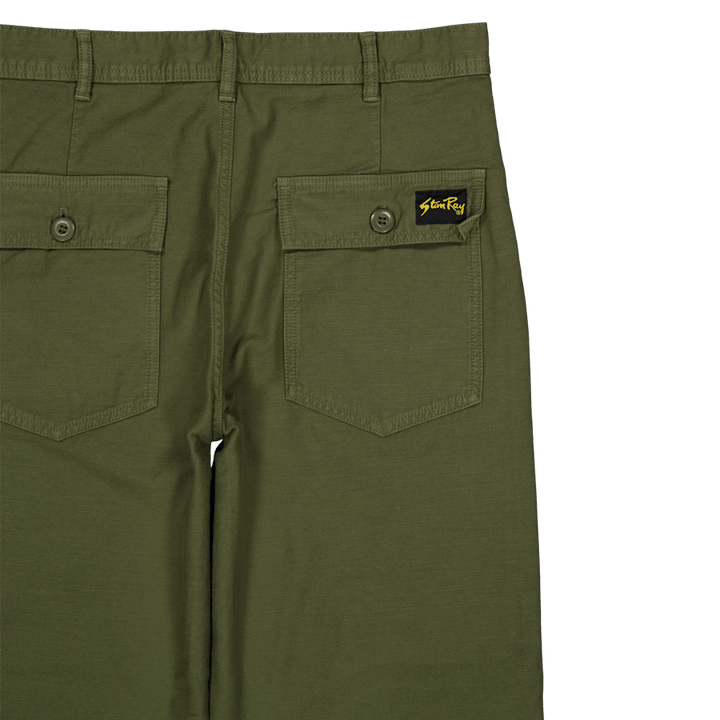 Fat Pant Olive Sateen